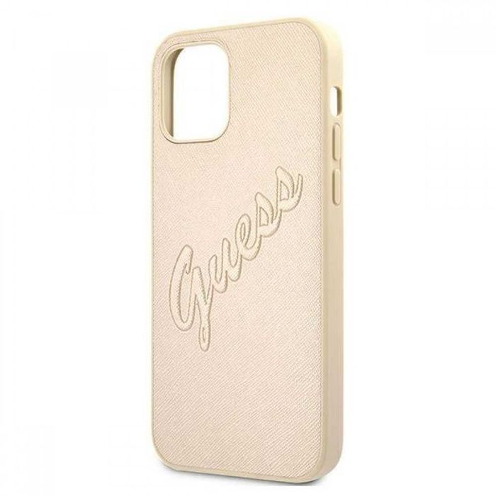 Гръб Guess Saffiano Vintage Script за iPhone 12,12 Pro,12 Pro MAX