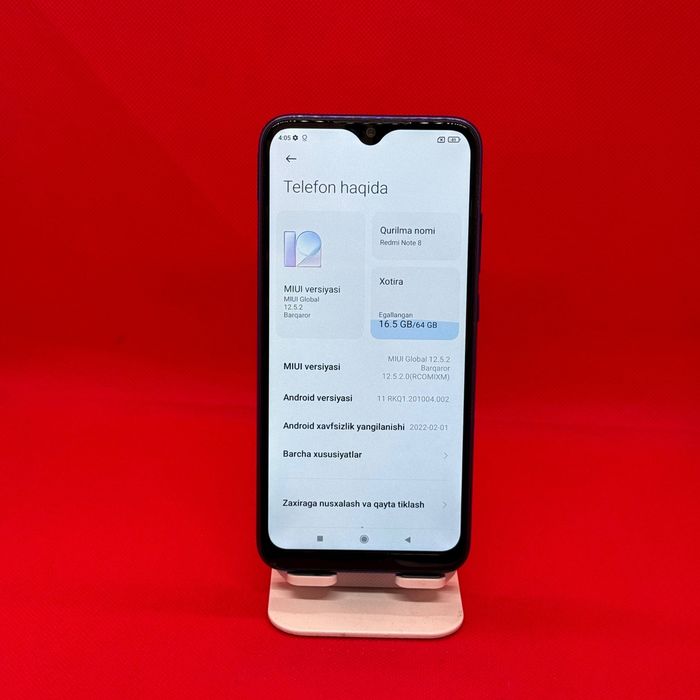 Redmi note 8 sotiladi dastavka bor