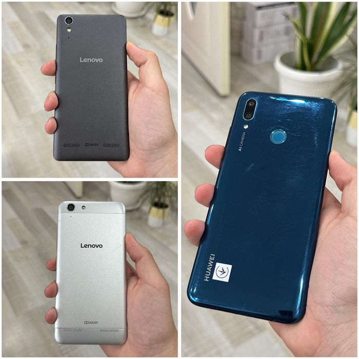3 дефектни телефона Lenovo и Huawei – за части или ремонт