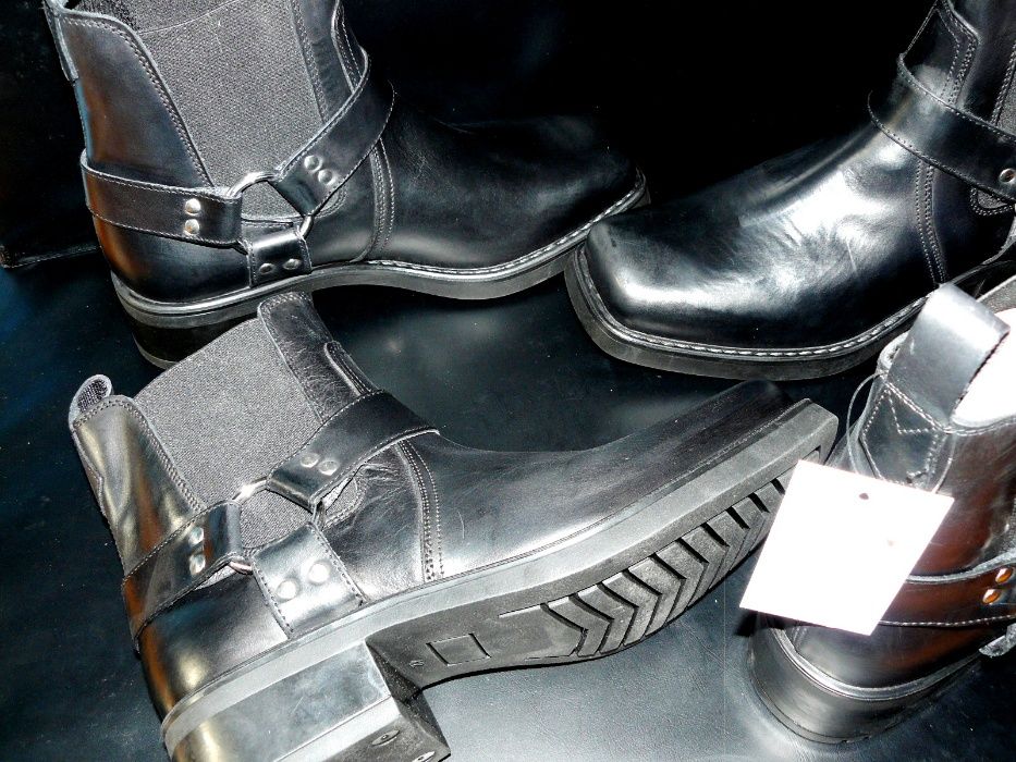 Harley botine și cizme din piele naturală pentru bărbați