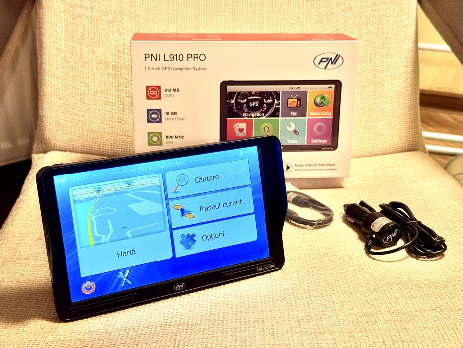 GPS camion tir truck auto PNI L910 PRO ecran 9” 512MB RAM 16GB Full EU