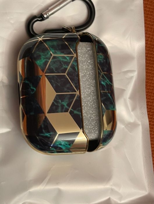 Husa AirPods Pro 2 verde aurie