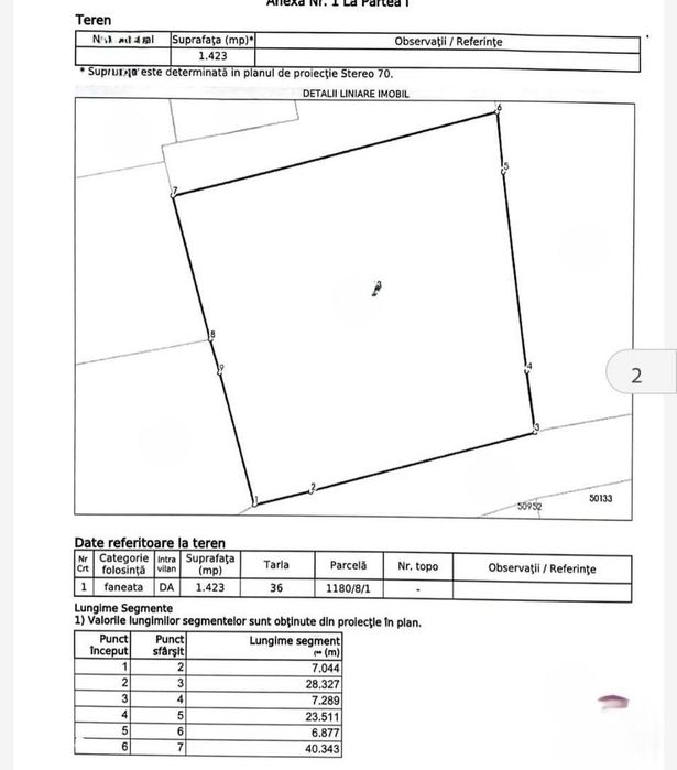 Teren 1 423 Mp Intravilan, Drum Asfaltat/Utilitati,Str Pasunii,Corunca