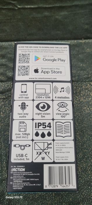 Camera video solara si video dorbel