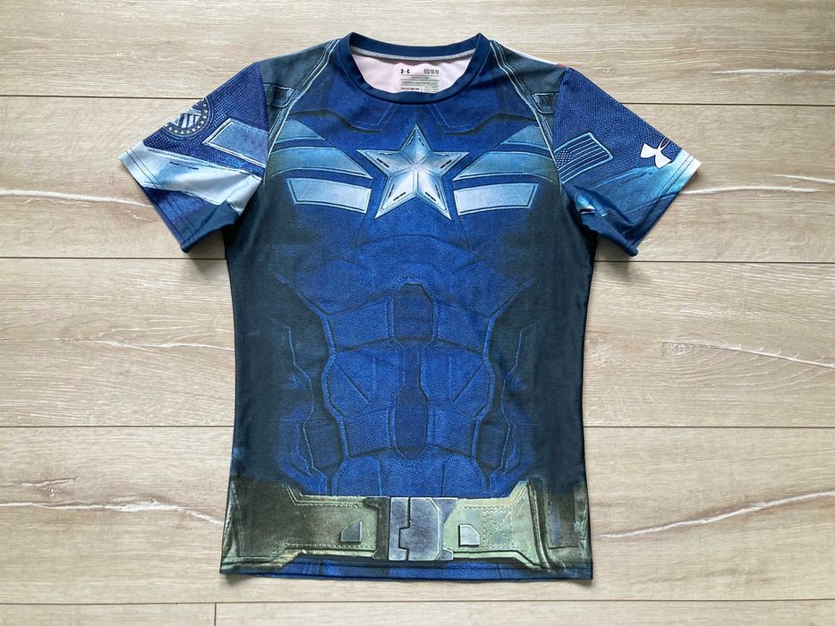 Under Armour Marvel Captain America compression Heatgear тениска М