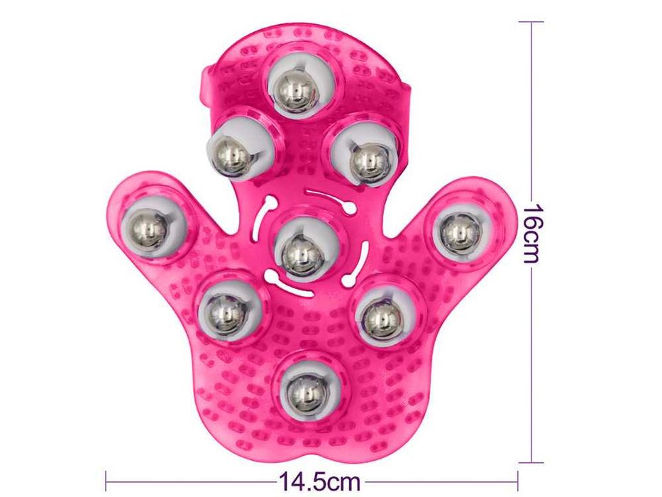 Manusa masaj 9 bile metalice rotative pentru relaxare stimulare drenaj