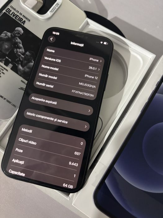 Iphone 12 NOU 100% starea bateriei