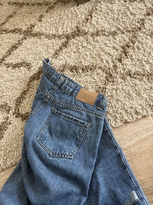 Дамски дънки Mom Fit без еластан