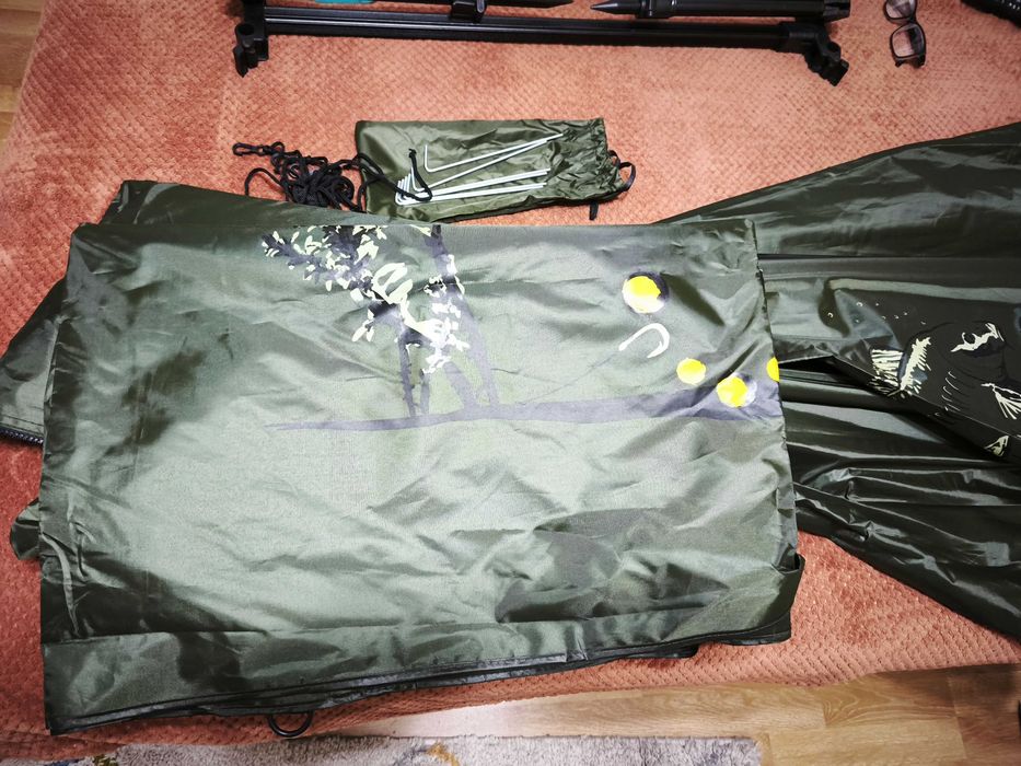 Umbrelă cu paravan Delphin BigOne Carp 250cm – Set complet, ca nou