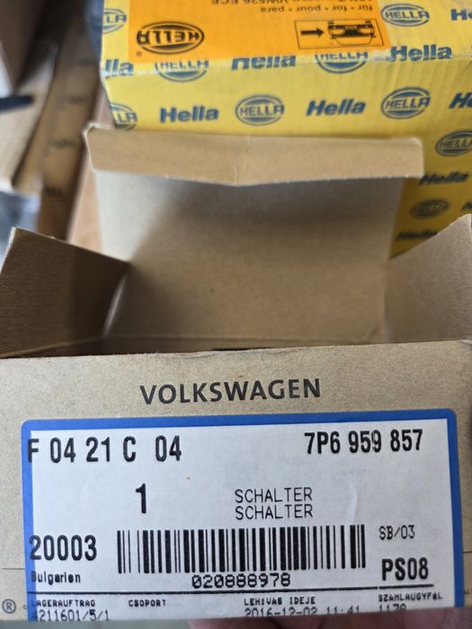 Vw Touareg 11-17г Ключ/Копчета за стъкла