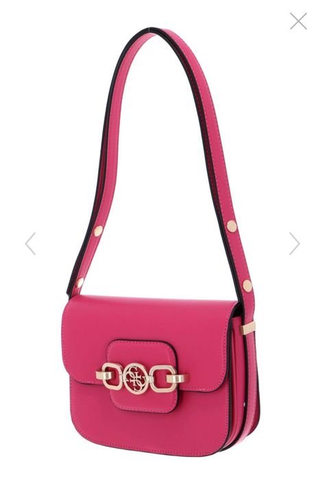 Дамска розова чанта guess hensely