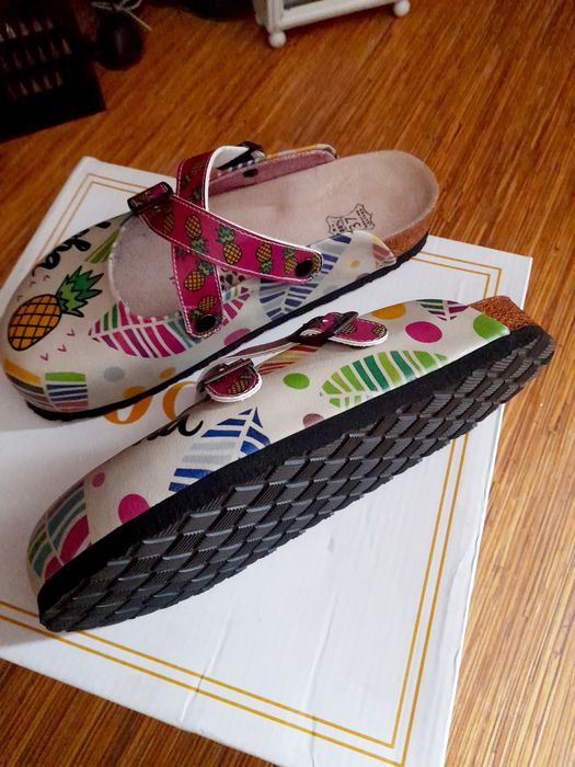 Чисто нови медицински  ортопедични чехли естествена кожа