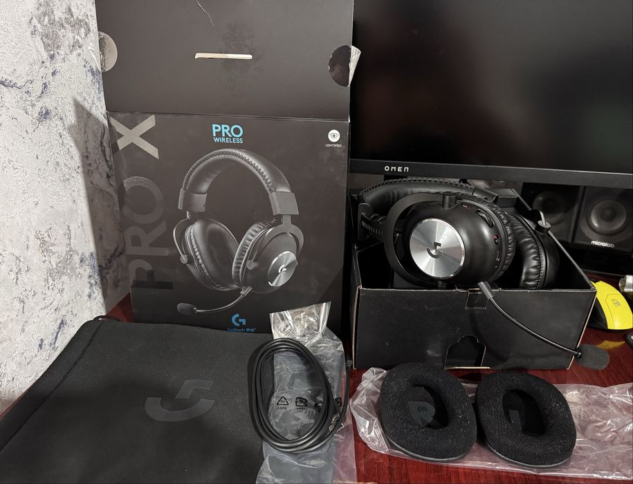 Накладные беспроводные наушники logitec g pro x wireless