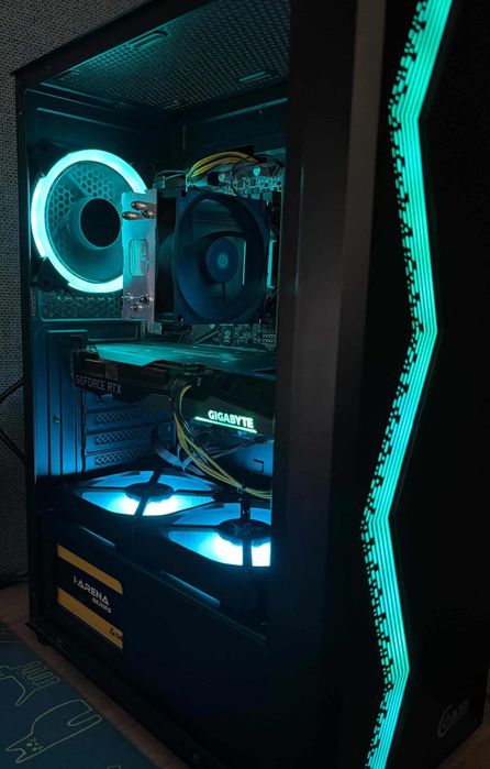 Геймърски компютър с RTX 3060, отличен за Full HD максимални настройки!