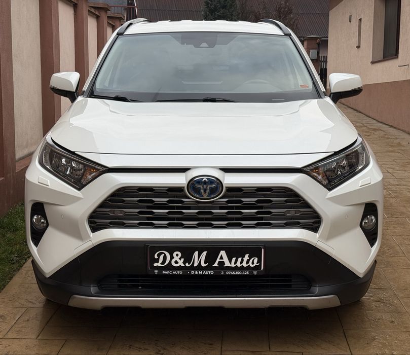 Toyota RAV4 HYBRID  Alb PERLAT 147.000km Model 2020 + Roti aliaj