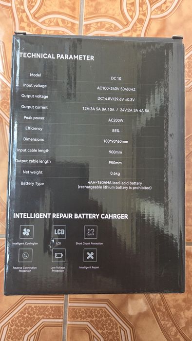 Redresor Auto 10 A / 12 V /5A/24V, Nou Sigilat