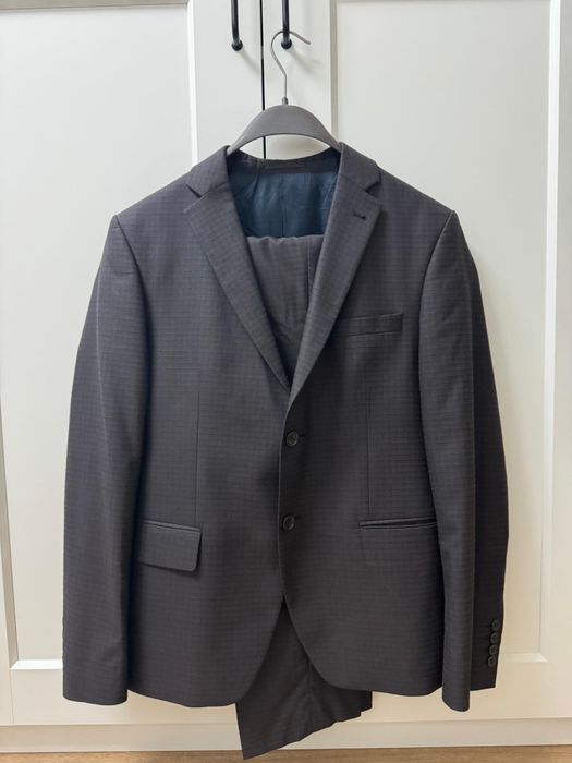 Costum bărbați elegant maro brun