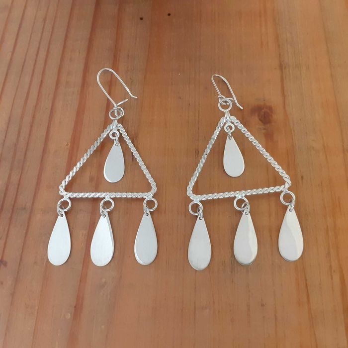 24 К позлатени, сребърни обеци, Сребро 925 SILVER EARRINGS