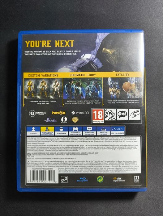 Mortal Kombat 11 PlayStation 4. Conditie excelenta.