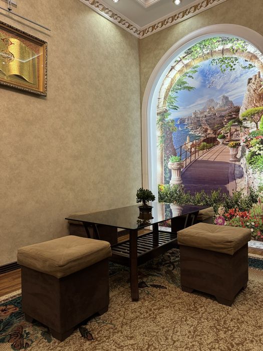 Журнальный столик для гостиной и офисной jurnalniy stol+pufik