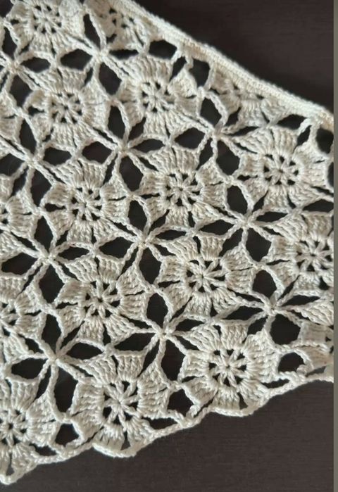 Косынка  - кроше.