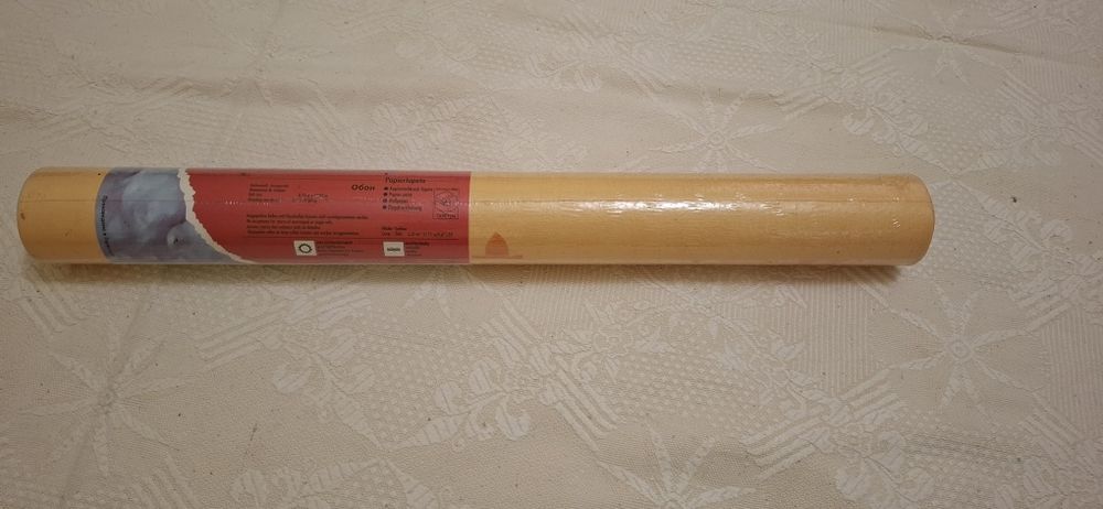 Ролка тапети, оранжева с детайли