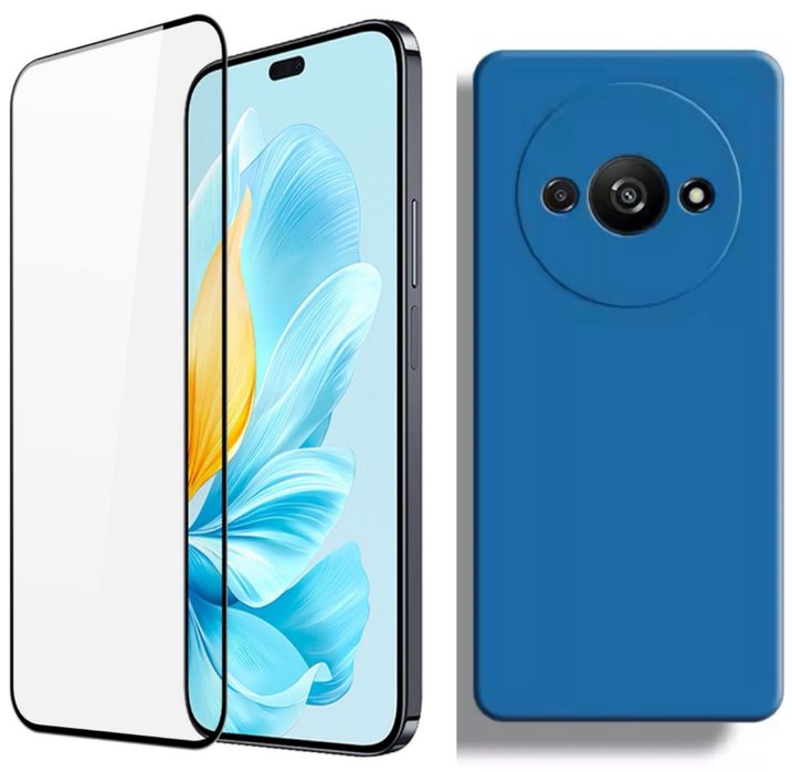 Husa Silicon Interior Fin +Folie Sticla/Silicon Xiaomi Redmi A3 A5 14C