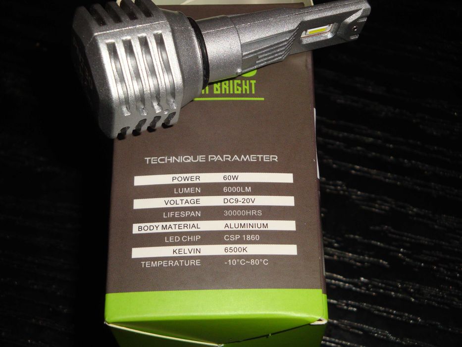 LED auto Premium Set 2 led-uri 60W 6000lm cambus H7 CPS 6500k