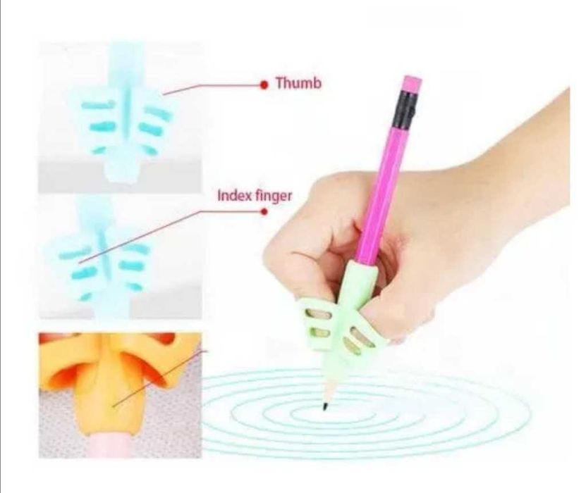 Промо 2 за 1 !Ергономичен накрайник/държач за захващане на молив PENTI