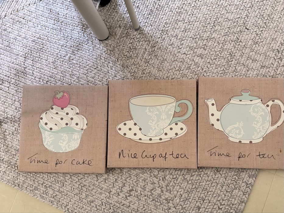 Комплект 3 картини за кухня