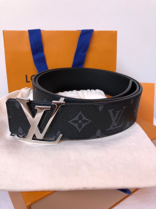 Curea 100% originala Louis Vuitton Monogram Eclipse Canvas reversibila