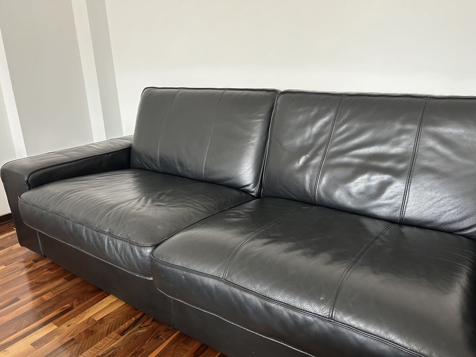 Холна гарнитура естествена кожа