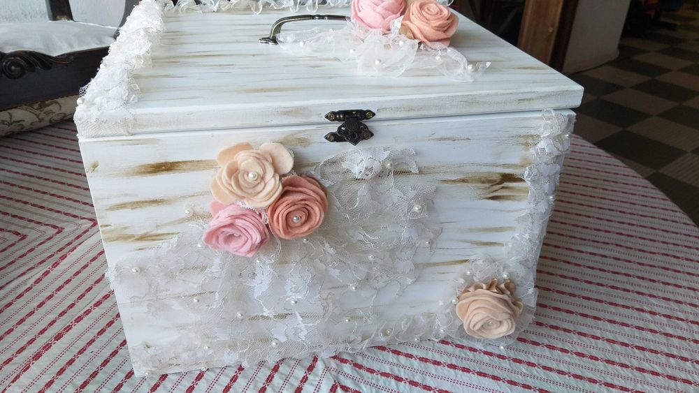 Cufar sau cutie cadouri pentru petrecerea de botez sau nunta. Handmade
