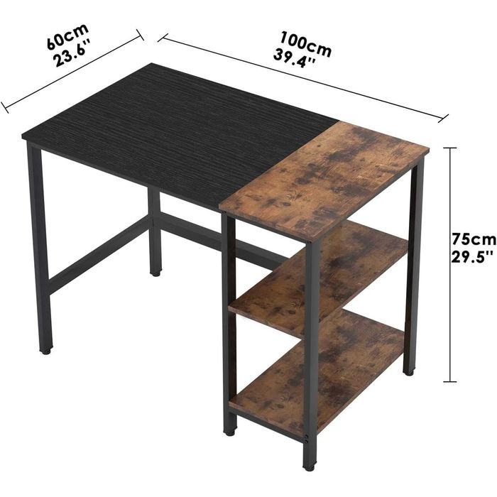 ПРОМОЦИЯ Бюро с рафтове – 100 х 60 см с ПДЧ плот – CXYM-PB001A-100