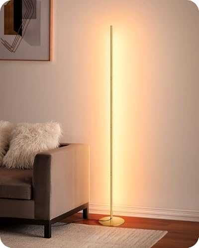 EDISHINE LED подова лампа 146 см – златна.