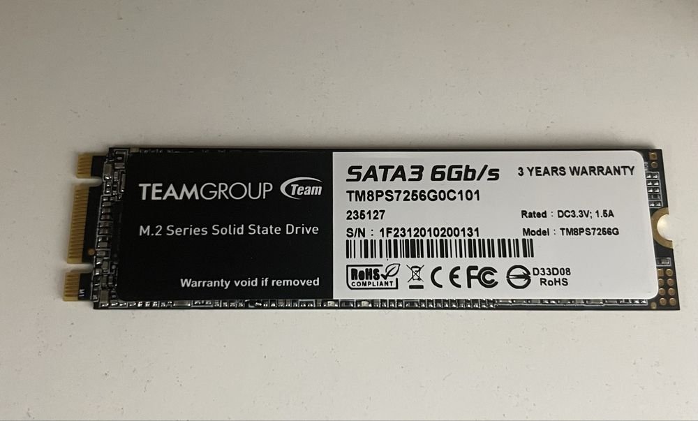 Ssd Team group m2 256 gb