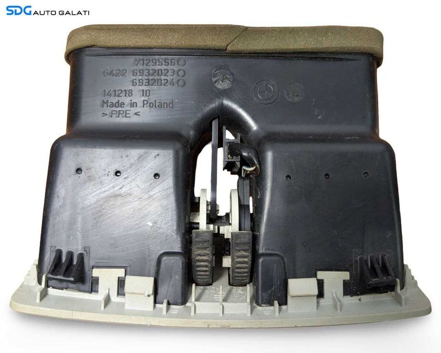 Gura Grila Aer Aerisire Ventilatie Cotiera Consola Centrala Spate BMW Seria 5 E60 2006 - 2010 Cod 7129556 6932023 6932024 [L9374]