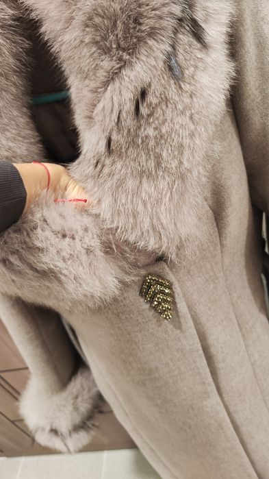 Дамско палто  от естествен косъм