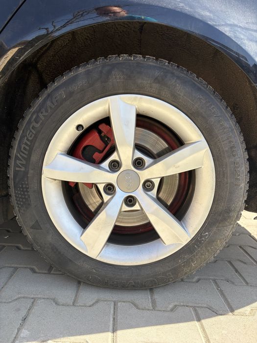Jante audi r16 7.5j et 37 cb 66.6 5x112, cu anvelope 205 60 r16