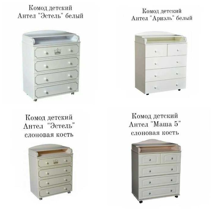 Комоды пеленальные