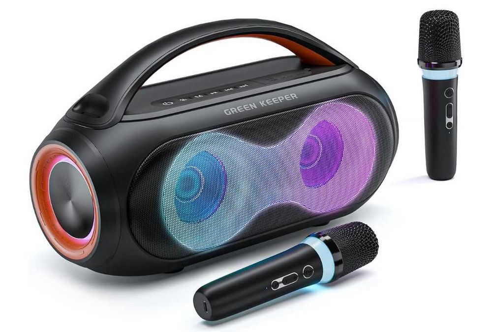 Система за караоке машина с 2 микрофона Bluetooth