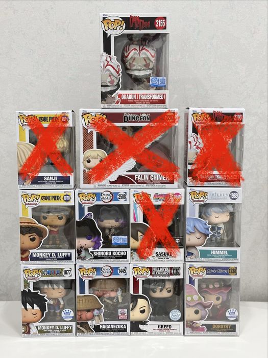 Продам фигурки Funko по аниме