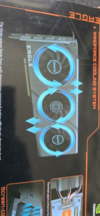 PLACA Video GIGABYTE Eagle RTX 4060 ti Gaming OC 8GB GDDR6 128bit 4060ti