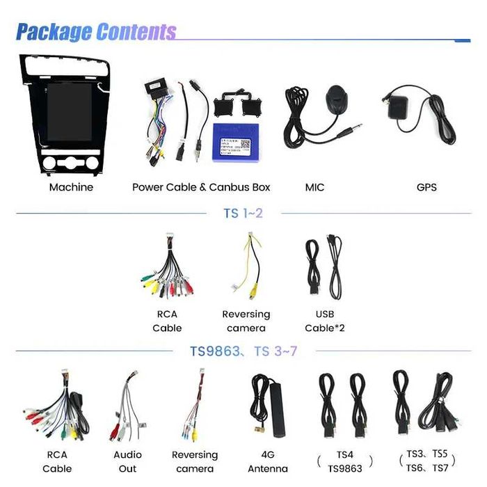 Navigatie Android TESLA VW Golf 7 1/6 Gb Ram Waze Carplay + CAMERA