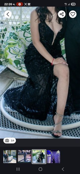 Бална рокля с корсет, размер S/M