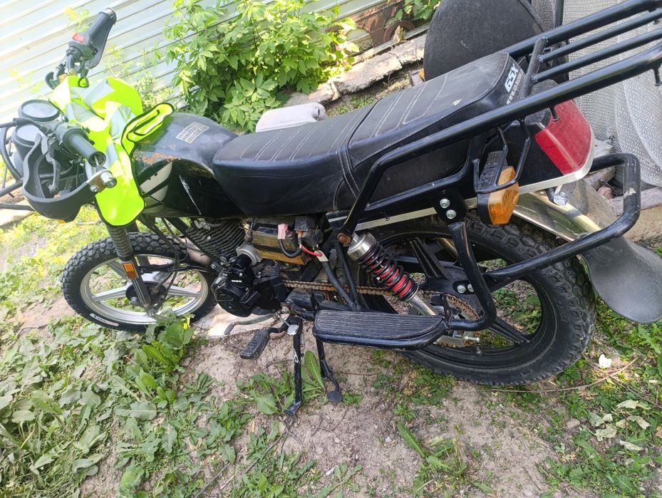 Мотоцикл на ходу