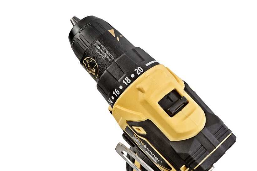 Дрель аккумуляторная б/щ Hanskonner 14,4В 45Нм, 2х2.0Ач, патрон 10мм