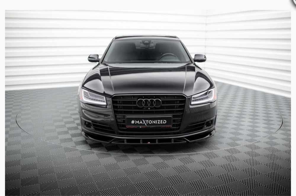 Преден лип спойлер maxton design за audi a8 2014-2018 и заден лип