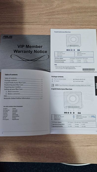 Router wireless ASUS Blue Cave 5G, AC2600, Dual-Band, Gigabit