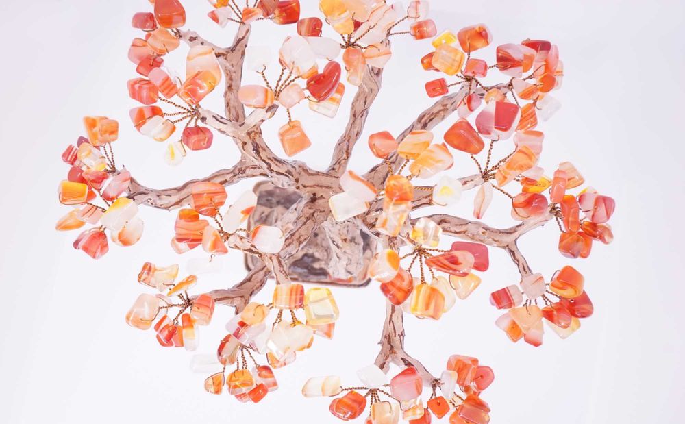 Дръвче Карнеол Индивидуална Поръчка, Подарък Юбилей, Подарък Жена